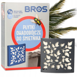 BROS Płytka owadobójcza do śmietnika 4 miesiące 2 szt.