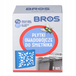 BROS Płytka owadobójcza do śmietnika 4 miesiące 2 szt.