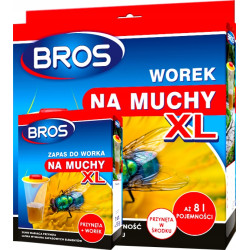 BROS Worek na muchy pułapka z przynętą SKUTECZNA PUŁAPKA WABI