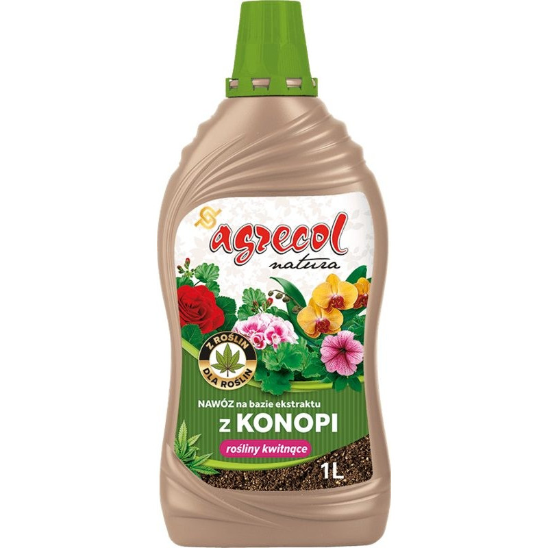 AGRECOL NAWÓZ DO ROŚLIN KWITNĄCYCH 1L Z KONOPII