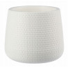 Doniczka Osłonka SYSTEM NAWADNIAJĄCY Rattan 17 cm biała VERDENIA
