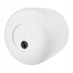 Doniczka Osłonka SYSTEM NAWADNIAJĄCY Rattan 17 cm biała VERDENIA