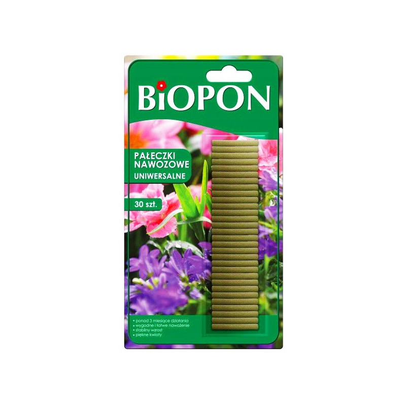 BIOPON ODŻYWKA PAŁECZKI NAWOZOWE UNIWERSALNE 30SZT
