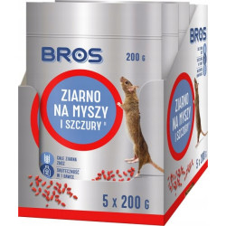 ZIARNO NA MYSZY SZCZURY 1KG 5x200g BROS