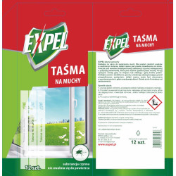 EXPEL TAŚMA NA MUCHY 12 SZTUK