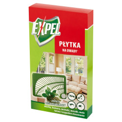 PŁYTKA NA OWADY EXPEL 1SZT Płytka na OWADY muchy, komary, meszki, mole