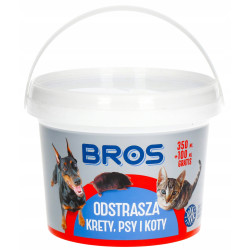 BROS ODSTRASZA KRETY, PSY I KOTY