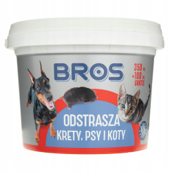 BROS ODSTRASZA KRETY, PSY I KOTY