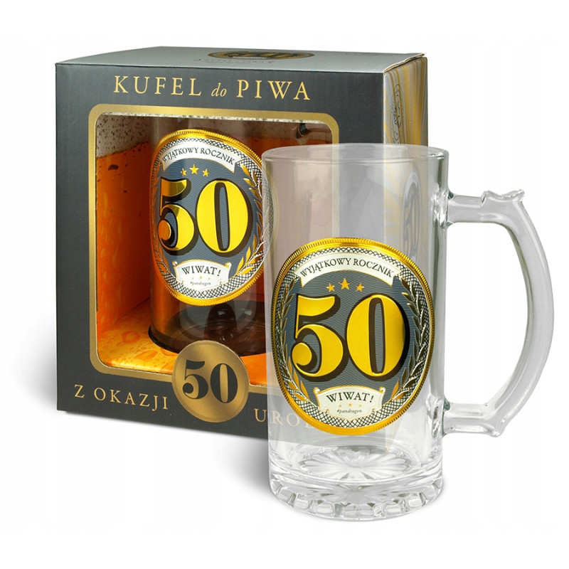 KUFEL DO PIWA NA 50STKĘ 50 URODZINY WYJĄTKOWY ROCZNIK