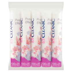 Płatki Kosmetyczne CLEANIC PURE EFFECT 5 x 125 szt