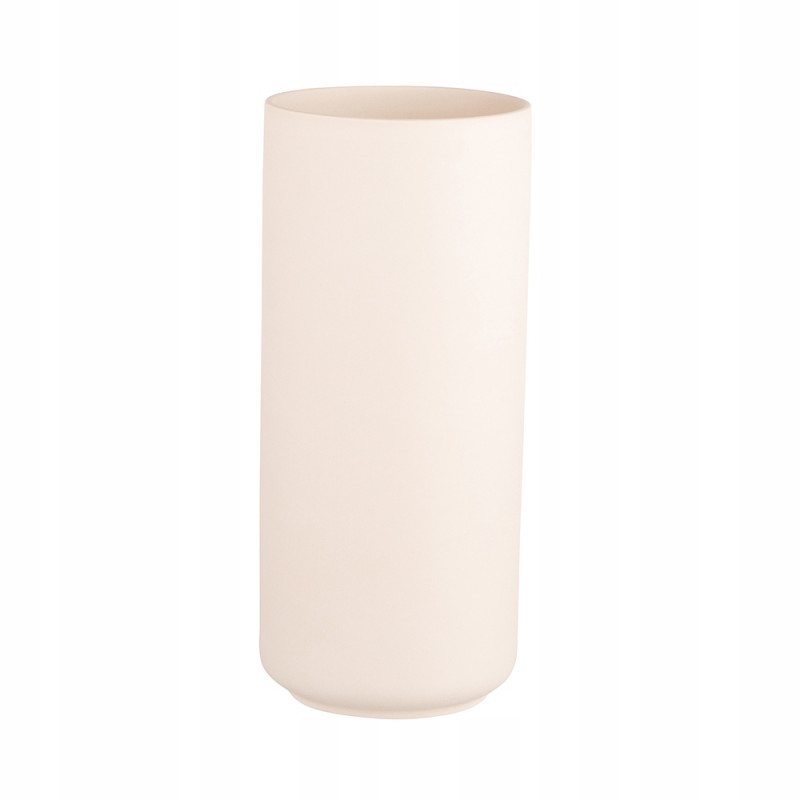 PROSTY WAZON NA KWIATY CERAMICZNY KREM GLAMOUR