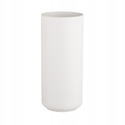 WAZON NA KWIATY SZARY NOWOCZESNY CERAMICZNY 25CM
