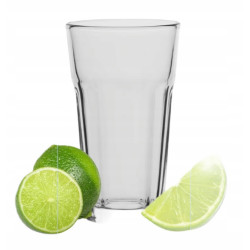 WYSOKA SZKLANKA DO NAPOJÓW SOKU PIWA 290ML