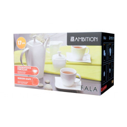 Komplet kawowy Fala 220 ml 17-elementowy AMBITION
