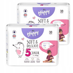 Pieluszki Bella Happy 5 Junior 11-18 kg 38 szt.
