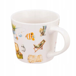 Kubek dla wędkarza porcelanowy do kawy herbaty w pudełku 400 ml na Prezent