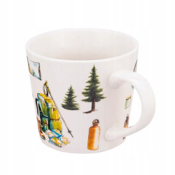 Kubek podróżnika porcelanowy do kawy herbaty w pudełku na prezent 400 ml