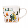 Kubek podróżnika porcelanowy do kawy herbaty w pudełku na prezent 400 ml
