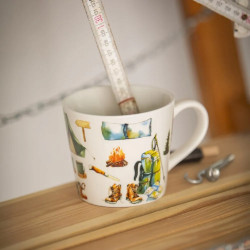 Kubek podróżnika porcelanowy do kawy herbaty w pudełku na prezent 400 ml