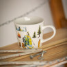 Kubek podróżnika porcelanowy do kawy herbaty w pudełku na prezent 400 ml