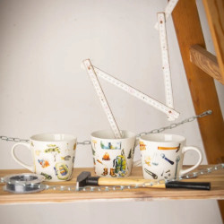 Kubek podróżnika porcelanowy do kawy herbaty w pudełku na prezent 400 ml