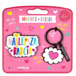 PREZENT DLA BABCIA MAGNES I BRELOCZEK NAJLEPSZA BABCIA