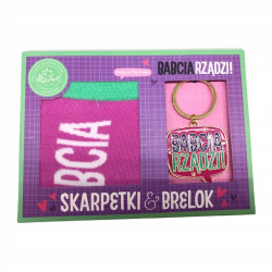 SKARPETKI DLA BABCI DZIEŃ BABCI BRELOCZEK PREZENT