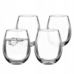 Szklanki do whisky soku Zestaw szklanek Altom Design Plisse 440 ml 4 sztuki