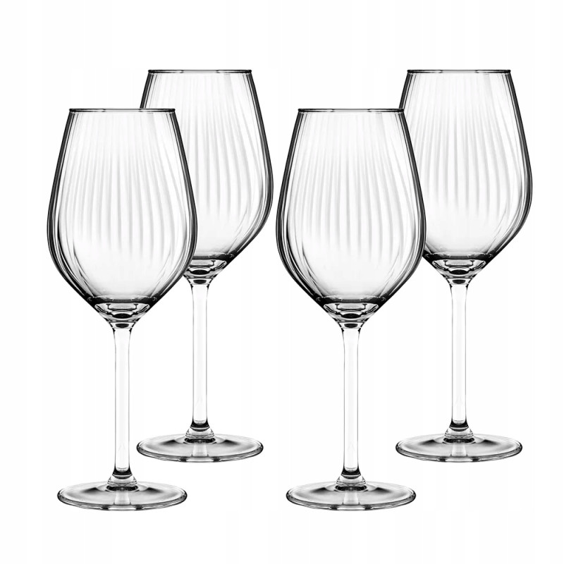 Kieliszki zestaw kieliszków do wina białego Altom Design Plisse 380 ml 4szt