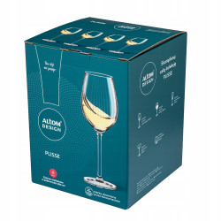 Kieliszki zestaw kieliszków do wina białego Altom Design Plisse 380 ml 4szt