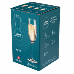 Kieliszki do szampana zestaw prezentowy Altom Design Plisse 210 ml 4 sztuki