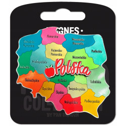MAGNES POLSKA MAPA WOJEWÓDZTWA
