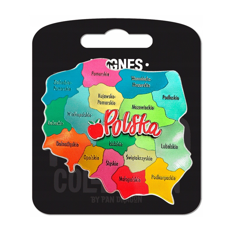 MAGNES POLSKA MAPA WOJEWÓDZTWA