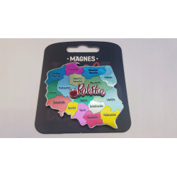 MAGNES POLSKA MAPA WOJEWÓDZTWA