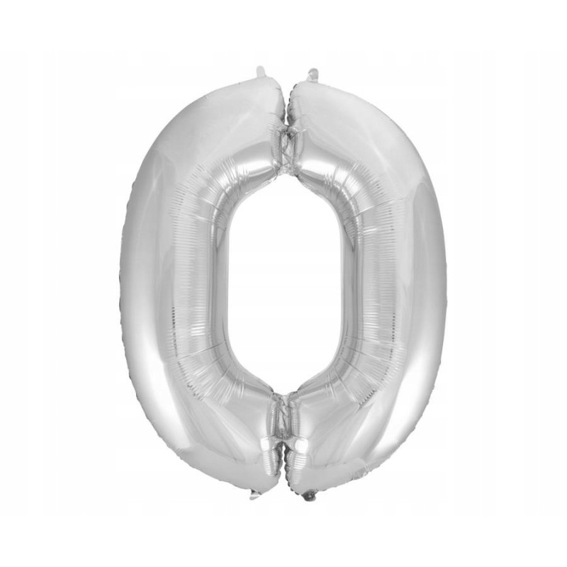 BALON FOLIOWY CYFRA 0