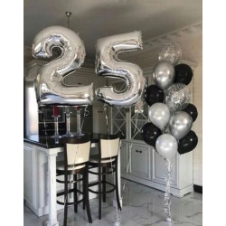 BALON FOLIOWY CYFRA 0