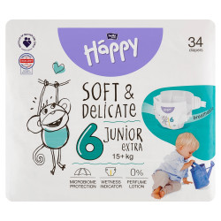 Bella Happy Pieluszki 6 Junior Extra 15 kg