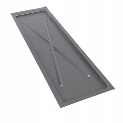 TACKA SREBRNA WĄSKA 75X22.5CM(DO SUSZARKI 2-POZIOMOWEJ 80CM)