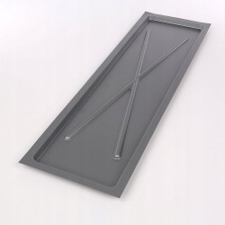 TACKA SREBRNA WĄSKA 75X22.5CM(DO SUSZARKI 2-POZIOMOWEJ 80CM)