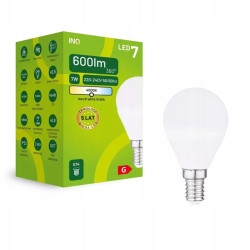 ŻARÓWKA G45 E14 7W KULKA