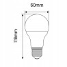 ŻARÓWKA A60 E27 12W BULB