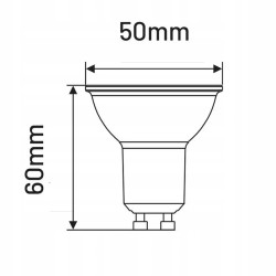 ŻARÓWKA LED MR16 GU10 6W