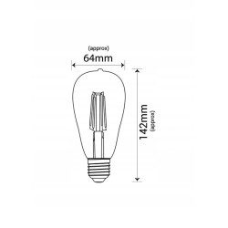 ŻARÓWKA LED GOLD ST64 E27 8W