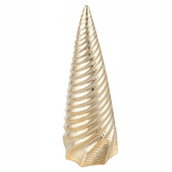 FIGURKA PORCELANOWA CHOINKA 8X7.5X14 CM ZŁOTA