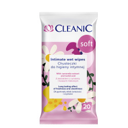 Cleanic Chusteczki do higieny intymnej Soft 1op.-20szt