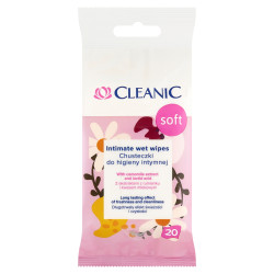 Cleanic Chusteczki do higieny intymnej Soft 1op.-20szt