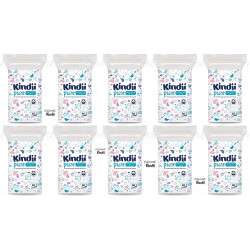Kindii Pure Bawełniane płatki dla niemowląt 60 sztuk