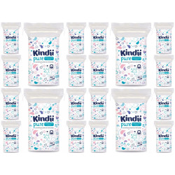 Kindii Pure Bawełniane płatki dla niemowląt 60 sztuk