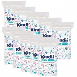 Kindii Pure Bawełniane płatki dla niemowląt 60 sztuk