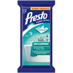 PRESTO chusteczki nawilżane do łazienki 55szt
